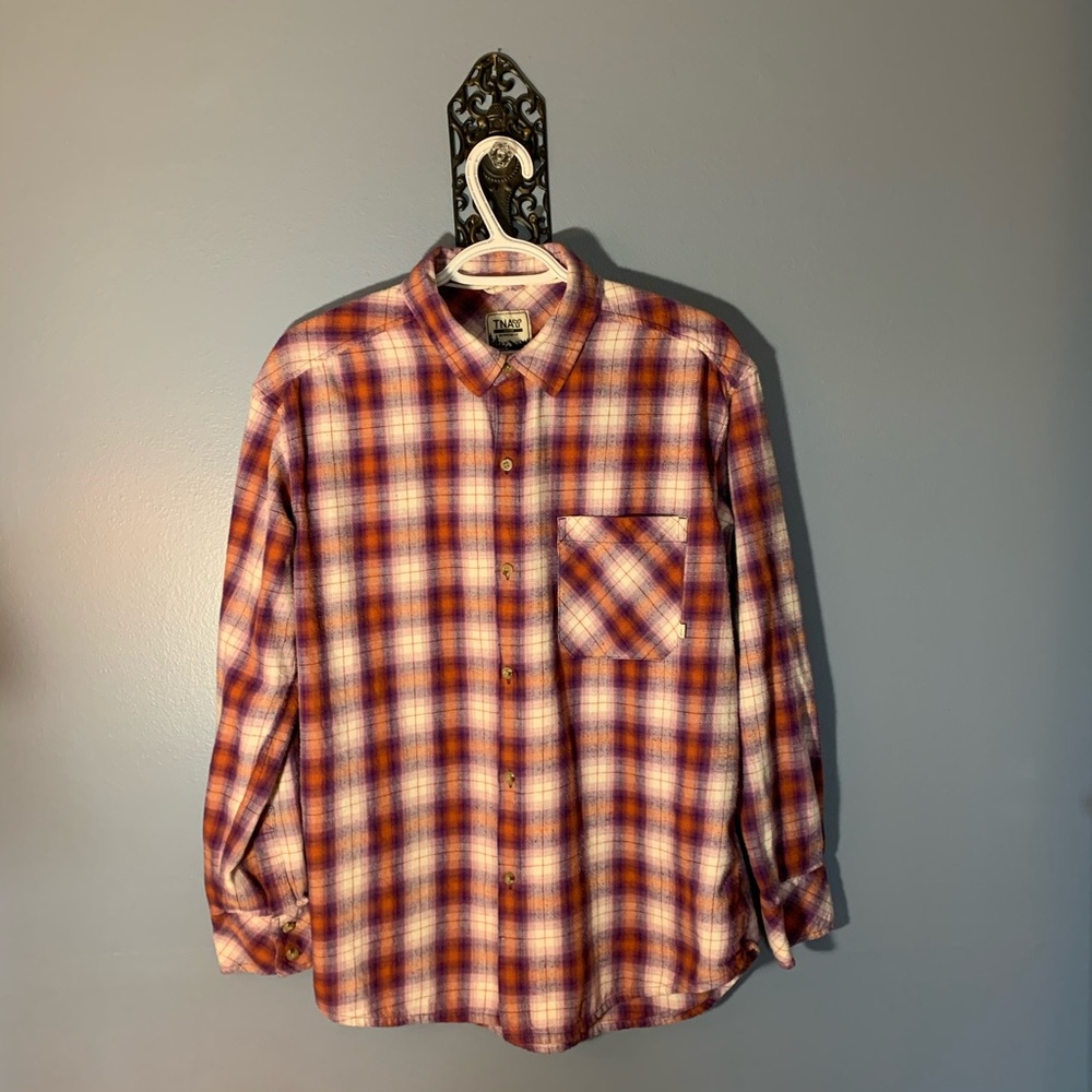 TNA flannel plaid shirt